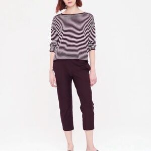 Eileen Fisher Seamless Tencel Striped Box Top